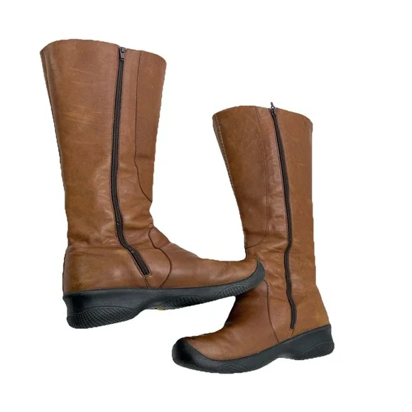 Keen Bern Baby Boot Size 10.5 41 Brown Leather  Zip Adj Buckle SEE PHOTOS - Picture 7 of 16